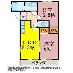 サンセリテ汐田の物件間取画像